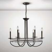 Diyas Il-il31706 Saskia 6 Light Pendant Aged Bronze/crystal Finish Diyas Il-il31706 Saskia 6 Light Pendant Aged Bronze/crystal Finish