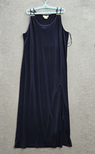 Michael Kors Women Dress XL Blue Maxi Sleeveless