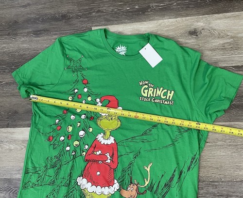 NEW The Grinch Christmas tee shirt mens 2XL Max dog green short sleeve tree - Picture 6 of 7
