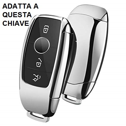 COVER CHIAVE SILICONE MERCEDES CLASSE A E S 2018 PROTEZIONE GOMMA NERA - Imagen 2 de 4
