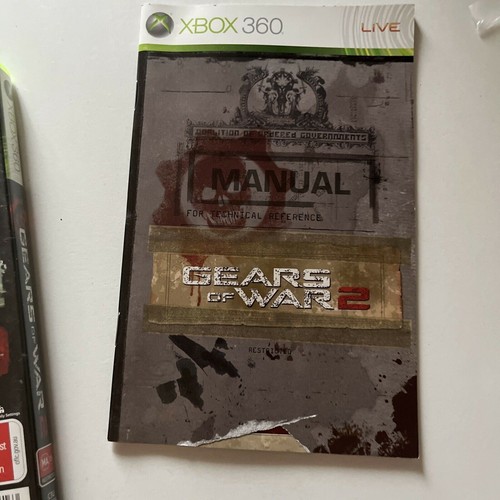 Gears of War 2 With Limited Edition Bonus Disc Microsoft Xbox 360 PAL Manual - Picture 7 of 7