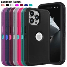 For Apple iPhone XR 11 12 13 14 15 16 Pro Phone Case Heavy Duty Shockproof Cover