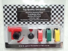 Race Car Switch Panel 3 Accessory Switches Battery Disconnect Toggle Switches