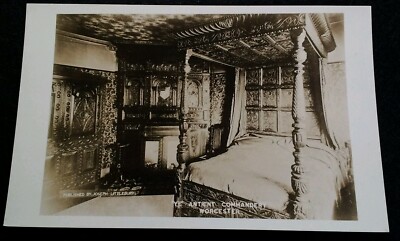 RPPC Worcester UK Postcard Early 1900s Rare Comandery Hall Ye Atient Littlebury 