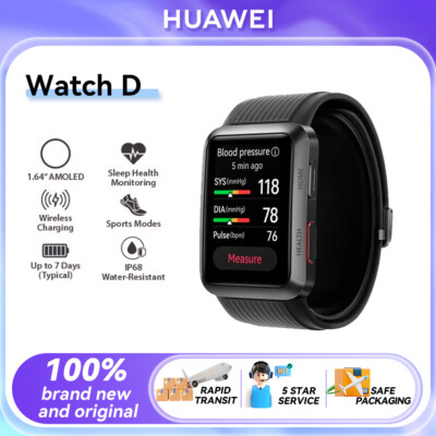 New Huawei Watch D BLACK 1.64'' AMOLED GPS IP68 Bluetooth HarmonyOS  Smartwatch