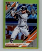 2019 Donruss Optic Brandon Crawford 159   San Francisco Giants Lime Green