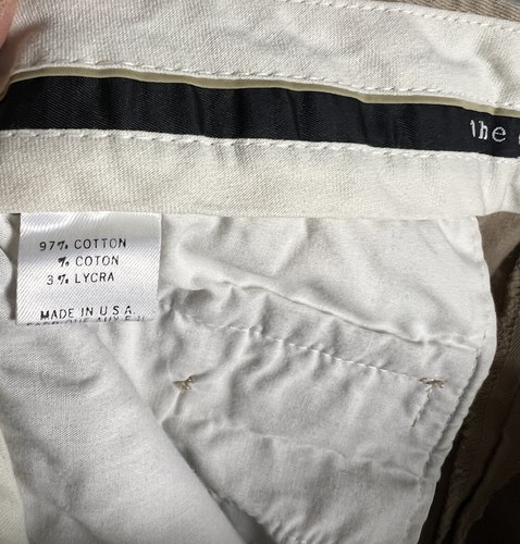 THEORY Pants Womens 6 Beige Cotton Blend Stretch Wide Leg Chino Pants - Picture 7 of 12