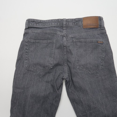 Volcom Mens Solver Modern Straight Jeans Size 30 Grey Denim 30" Inseam - Picture 9 of 10