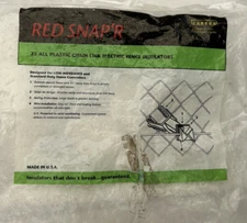 Red Snap'r Black Polyethylene Chain Link Fence Insulators  MADE IN THE USA