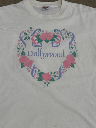 Vintage 90s Dollywood Dolly Parton T shirt size large 100% cotton - Picture 2 of 5
