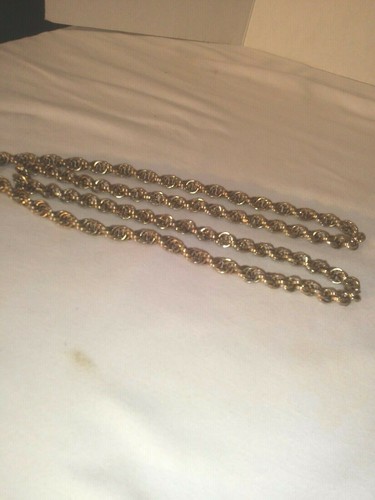 Park Lane Gold Tone Rolo Link Statement NECKLACE. 38" Pre-Owned. hangtag.#1052 - Picture 5 of 5