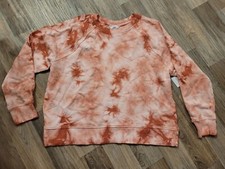 Time and Tru Women  s Sweatshirt TIE DYE Pink MEDIUM