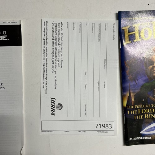 The Hobbit (Nintendo GameCube 2003)with Booklets - Picture 5 of 7