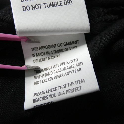 Arrogant Cat Leggings Black Mesh Panel GYM Activewear Sports Jogging Yoga W25 - Picture 7 of 7