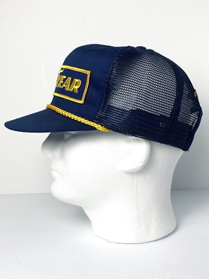 Vintage GOODYEAR Rope Hat Trucker Cap Snapback Swingster #1 in