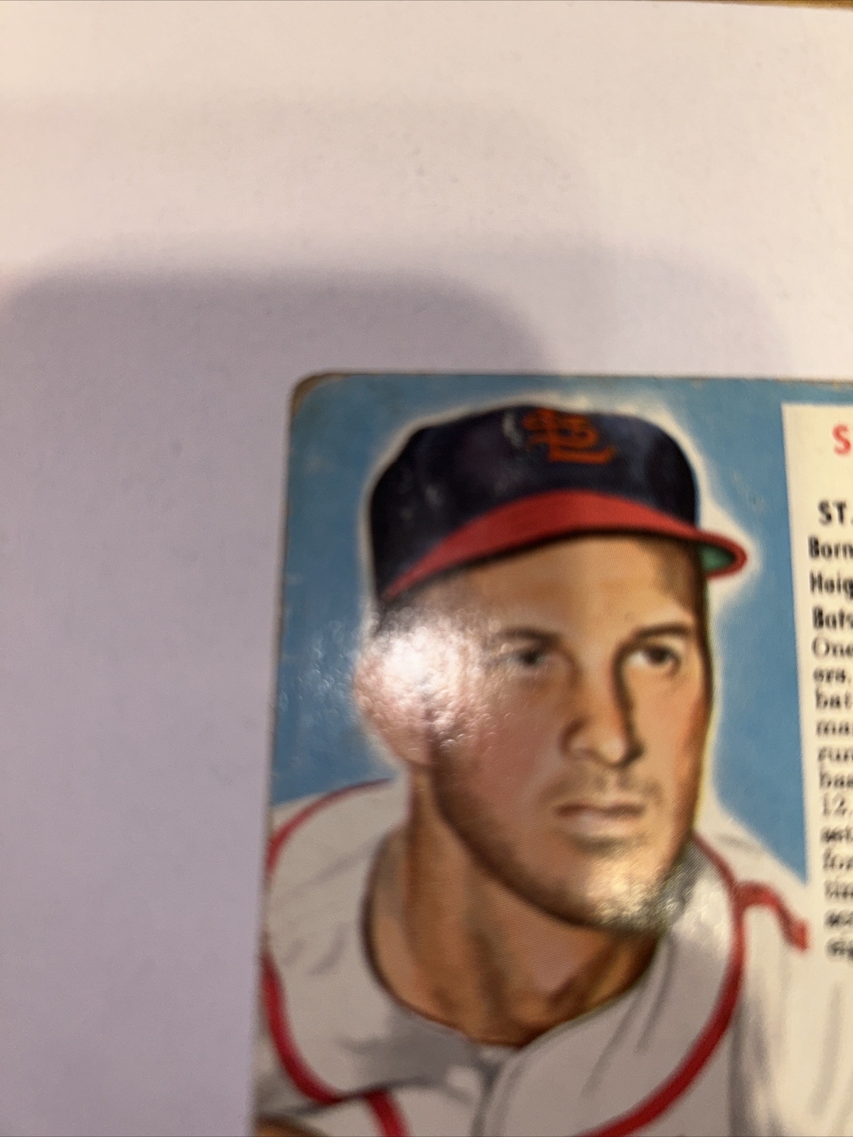 1952 RED MAN STAN MUSIAL Tabaco card St. Louis Cardinals Ball Of Fame HOF - Picture 3 of 10