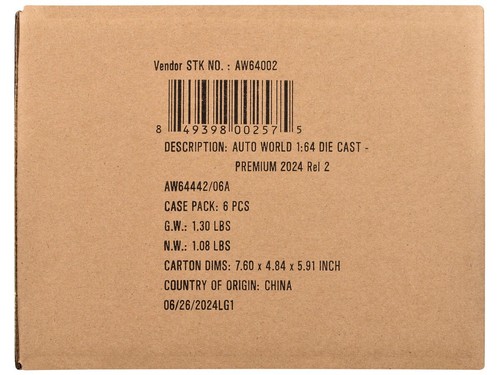 Auto World Auto World Premium 2024 Release 2, 6 pc Set A 1/64 Diecast 64442A - Bild 3 von 3