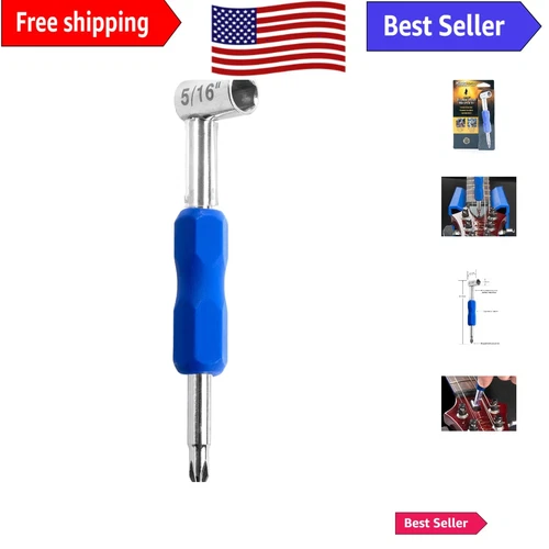 Premium Truss Rod Wrench 5/16" + Magnetized Screwdriver for Guitar Maintenance