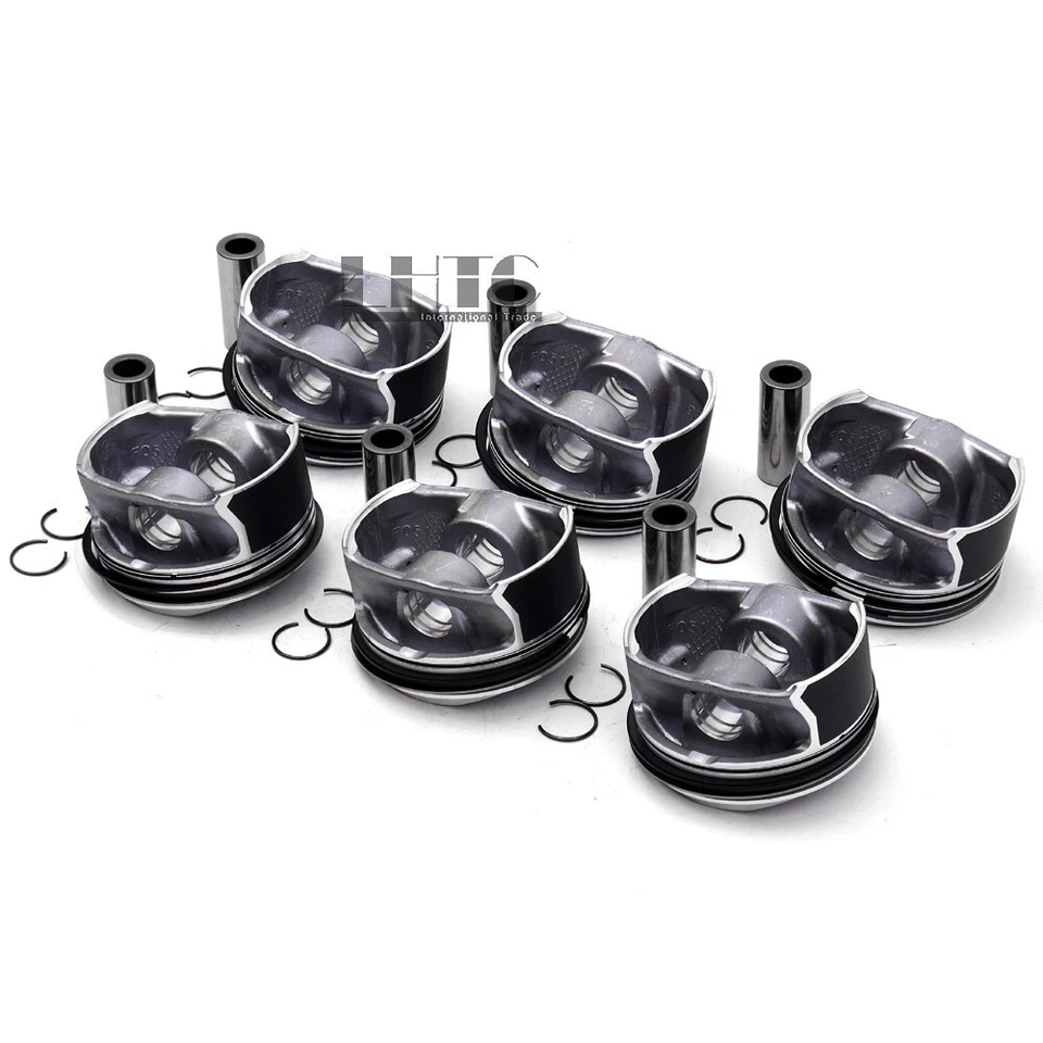 Juego de 6 pistones y anillos STD para Mercedes-Benz C350 E350 CGI W204 3,5 M272,985 Foto 2 de 4