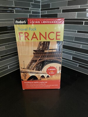 Fodor's Living Language Travel Pack France Trip Gold Guide 3 Books 6 CDs French