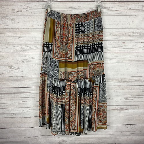 Boston Proper Womens Maxi Skirt Size Small Paisley