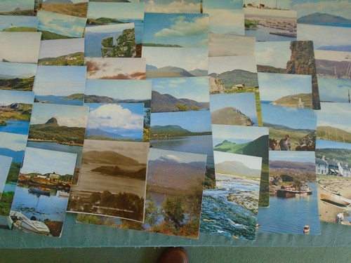 MIXED JOB LOT COLLECTION OF APPROX 100 OLD SCOTLAND SCOTTISH POSTCARDS SEE PICS - Picture 4 of 12