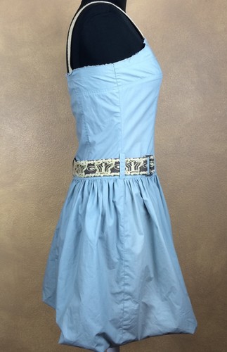 Bubble Hem Sundress Embellished attached Belt by Before Flower Power Chick - Picture 10 of 12
