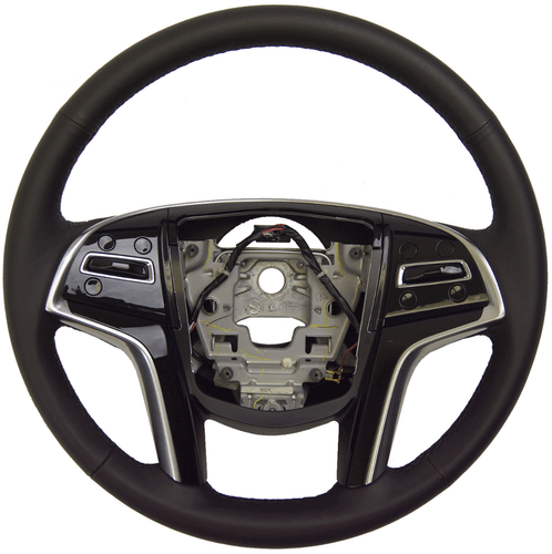 2014 Cadillac SRX Steering Wheel Black Leather New OEM W/CC 23186999 23114541 - Picture 1 of 7