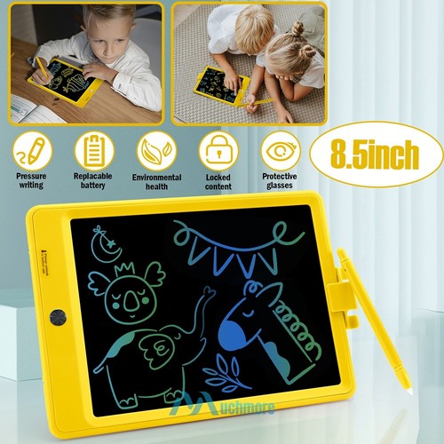 8.5" 10" LCD Writing Pad Drawing Tablet Electronic Doodle Board Erasable +Stylus - Picture 2 of 95