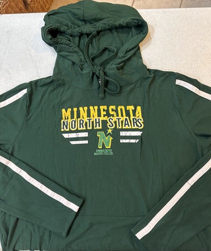 Minnesota North Stars Hoodie NHL Women’s Lightweight Throwback Sweatshirt (L) - Picture 2 of 3