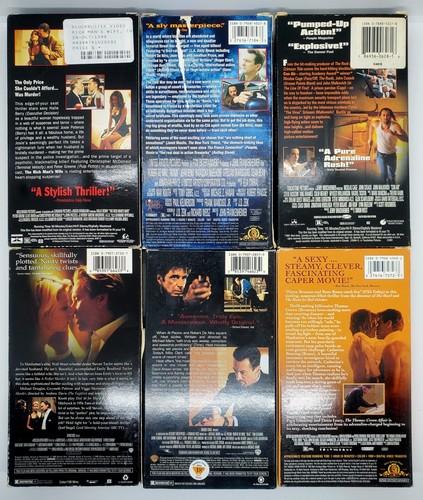 Vintage LOT of 6 (VHS) Perfect Murder Heat Con-Air Ronin Rich Man's Wife Affair - Picture 4 of 24