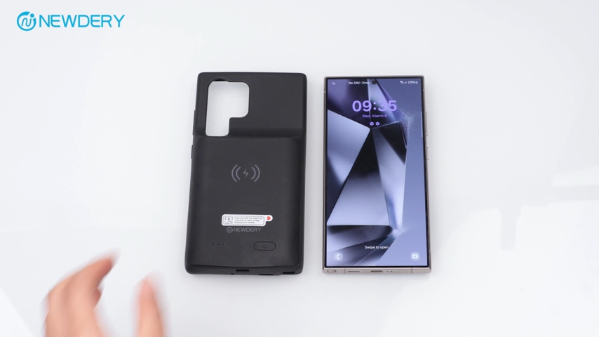 5000mAh Wireless Battery Case for Samsung Galaxy S24 Ultra Power