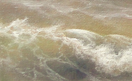 338- 5"x 7" CANVAS FINE ART PRINT SEASCAPE Gift MESH STORMY OCEAN Atlantic WAVE - Picture 3 of 4