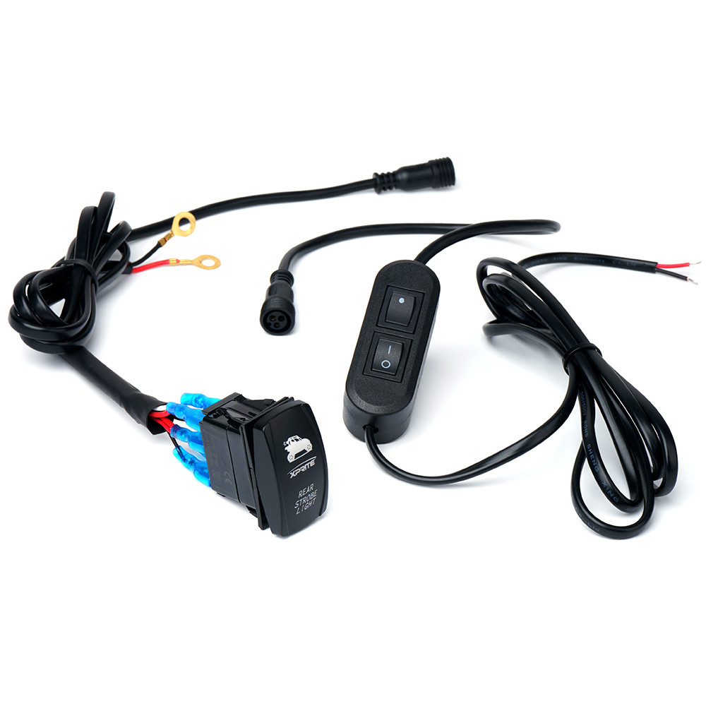 Xprite Wiring Harness with 2 Switches For LED Rear Chase Strobe