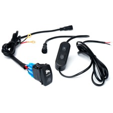 Xprite Cable Wiring Harness with 2 Switches For LED Rear Chase Strobe Light Bars