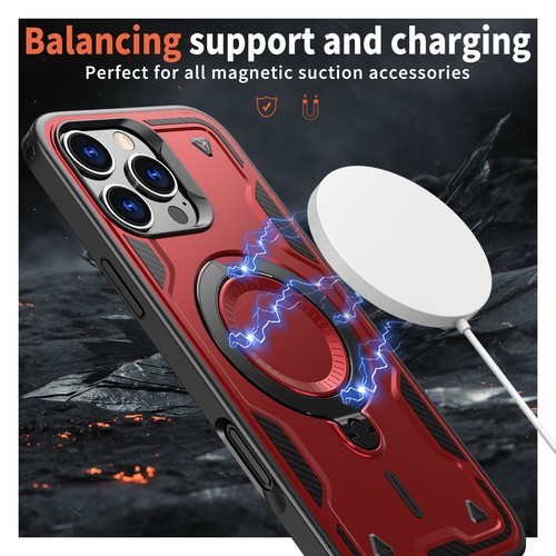 Shockproof Magnetic Ring Holder Case For iPhone 16 Pro Max 15 14 Plus 13 12 11 - Picture 9 of 55
