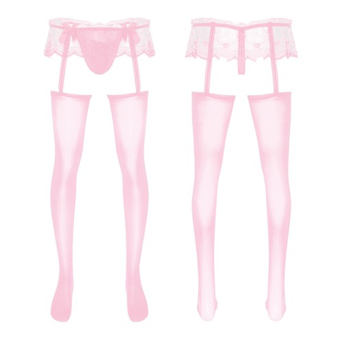 Men's Sissy Silky Satin Frilly Crop Top and Ruffled Bloomers Skirted Panties - Picture 51 of 90