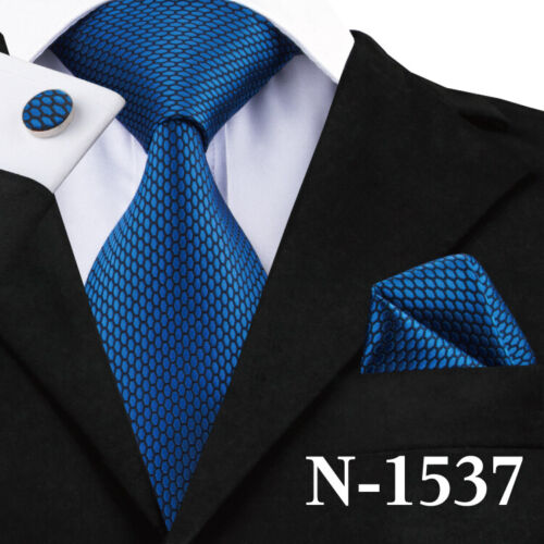 200 Color Mens Ties Paisley Striped Floral Solid Silk Tie Necktie Set Wedding - Imagen 209 de 246
