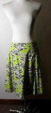 J. McLaughlin Green Cotton Pleated Skirt Size 8