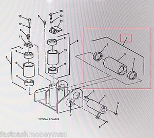 MILITARY-M1000-HET-TRAILER-WINCH-CABLE-ROLLER-BEARING-SW28899-2-3110-01-321-9886