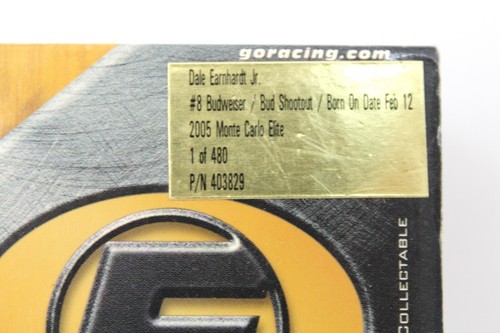 RCCA Dale Earnhardt Jr. # 8 Budweiser Daytona 2005 Monte Carlo Elite With Case - Picture 4 of 4