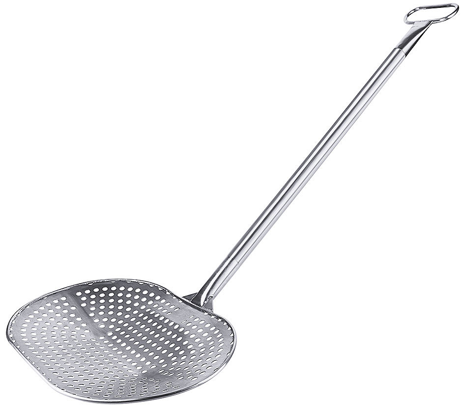 Kesselheber, Wurstheber aus Edelstahl 18/10, 6 mm Perforierung / Länge: 100 cm