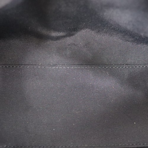GUCCI Original GG Bolso de Mano de Cuero de Lona Negro Italia De Colección Auténtico #BX43 A - Imagen 12 de 15