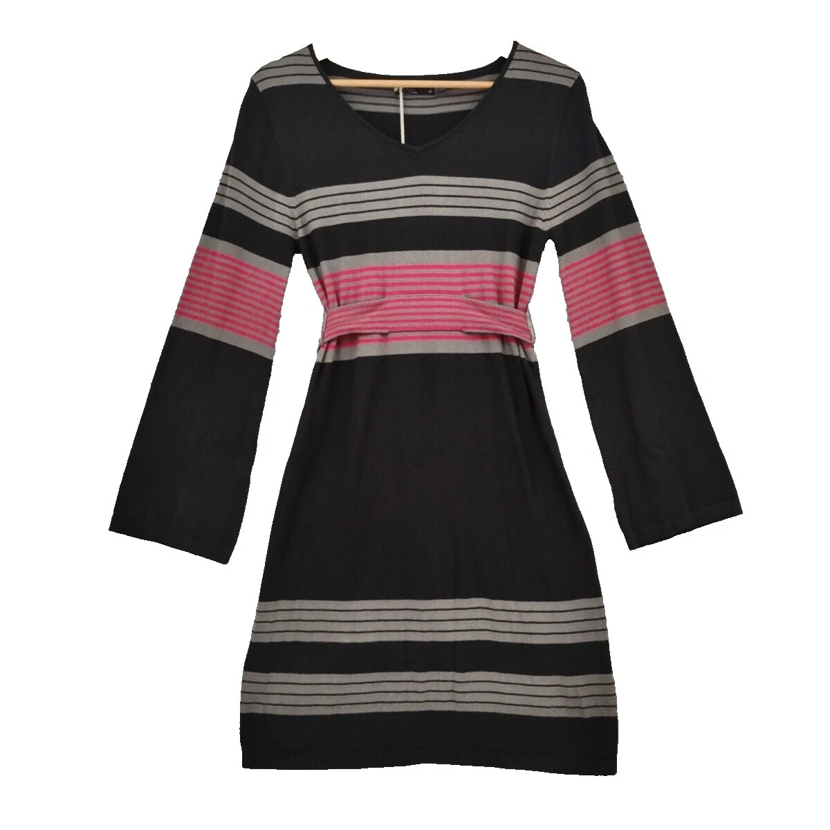 Vestidos Casual de Algodón Suéter De Rayas