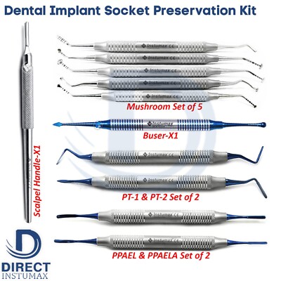 Dental Implant Socket Preservation Kit Bone Graft Instruments Micro Periotome CE