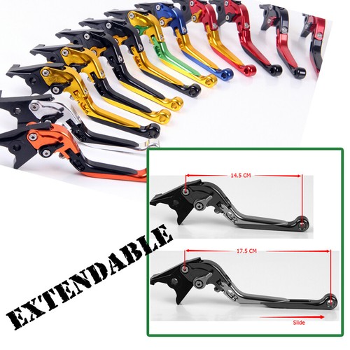 Folding Extending Short Brake Clutch Levers For Yamaha FJR 1300 XJR 1300 /04-18 - Foto 3 di 12