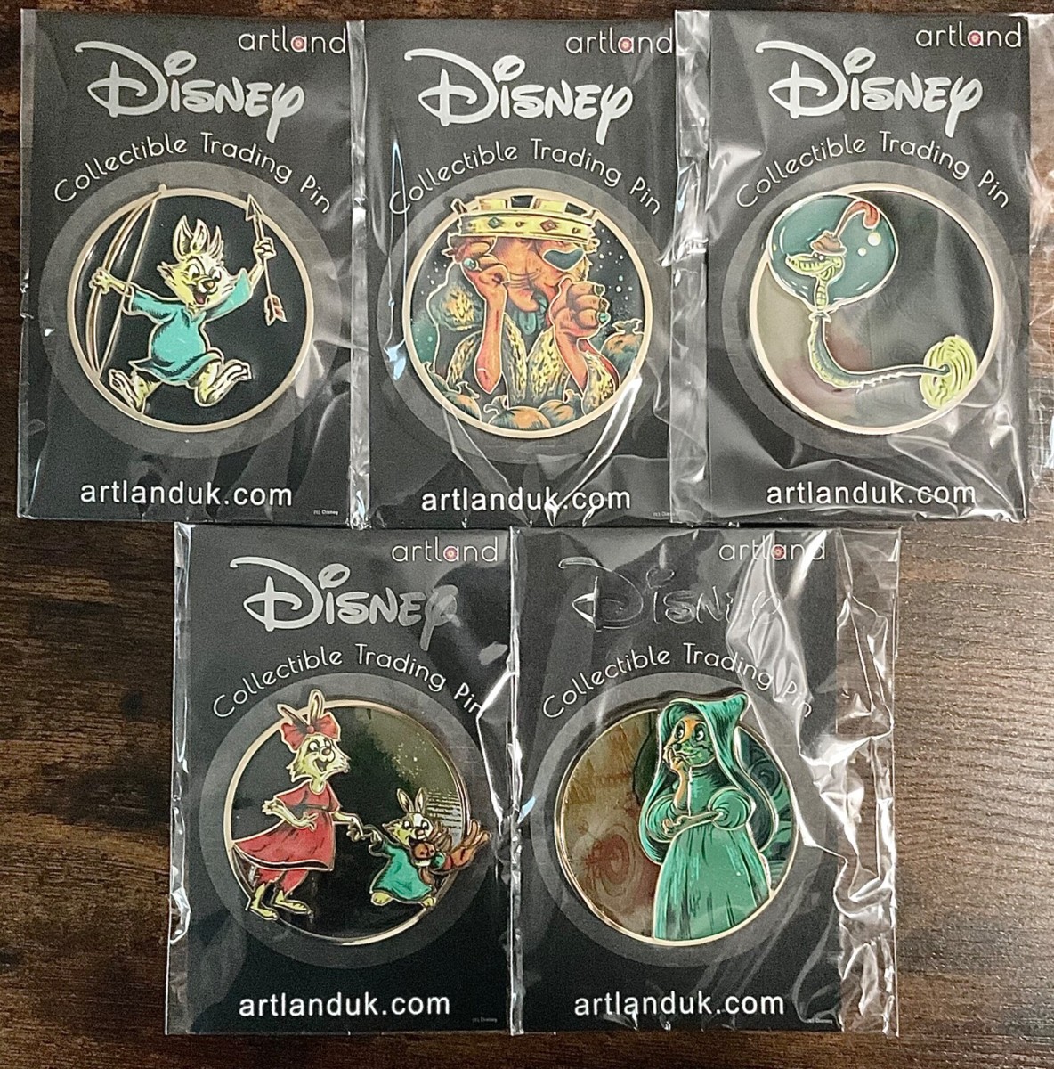 Disney Artland 2024 Robin Hood LE Pin Set w/ Artwork | eBay