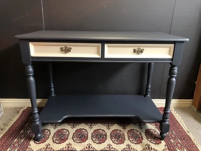 Vintage Solid Timber Desk French Provincial Style Hall Table Desks Vintage Solid Timber Desk French Provincial Style Hall Table
