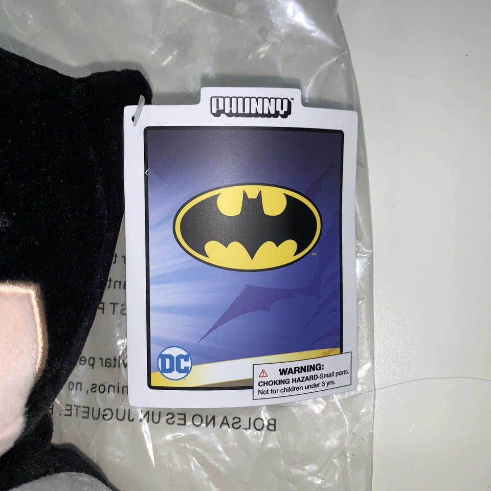 Kidrobot! "Figura de peluche DC Phunny Batman NUEVO juguetes peluches 7"" suave" Foto 3 de 4