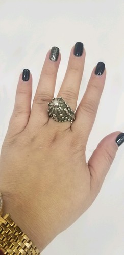 Vintage Ring Yemanit Trachten Silberring Festungsform 60er Jahre Israel - Bild 4 von 12